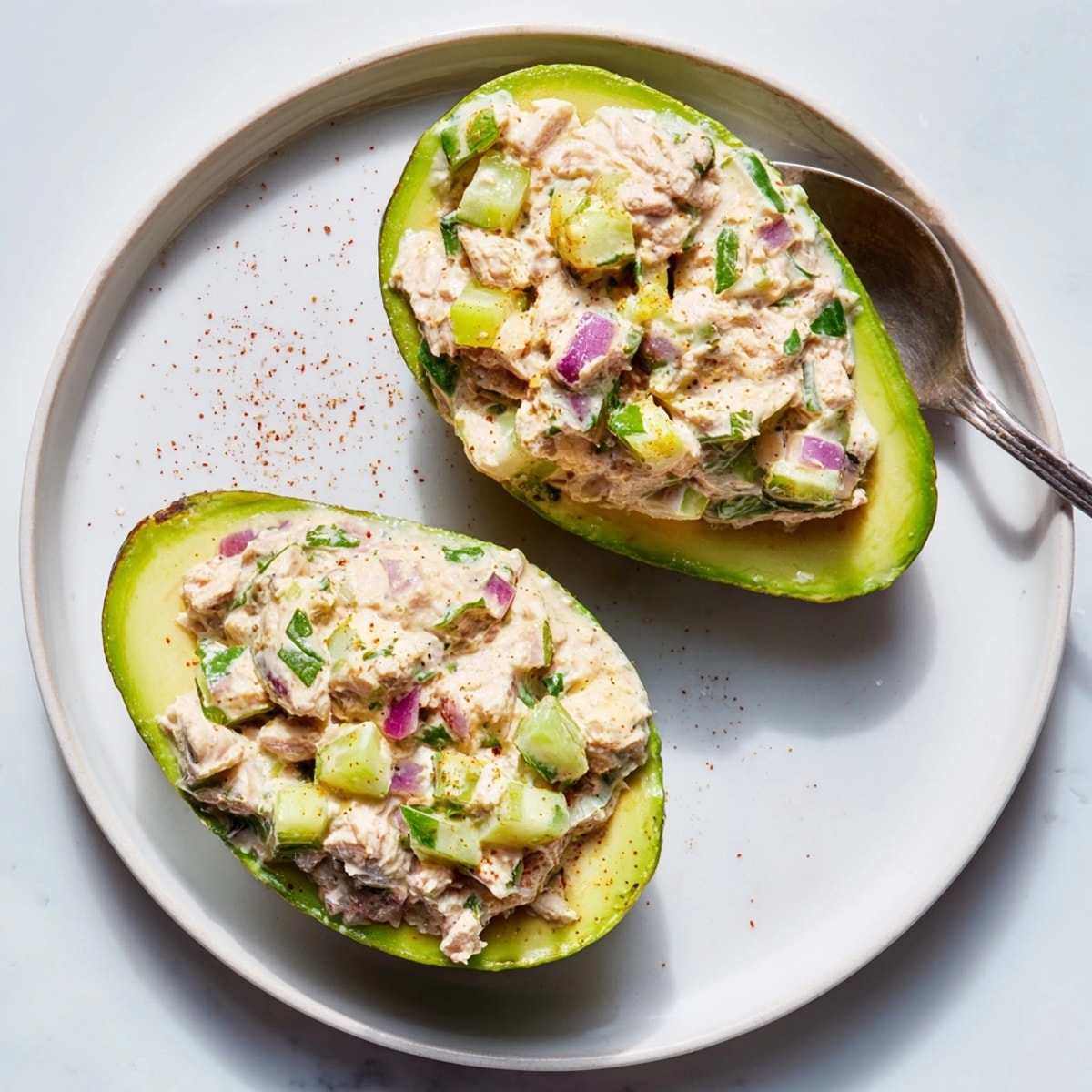 Bright and refreshing, this Avocado Tuna Salad Boats dish is a quick, flavorful meal.