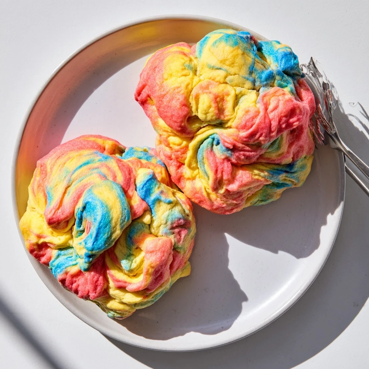 Cloud Bread Rainbow Colors