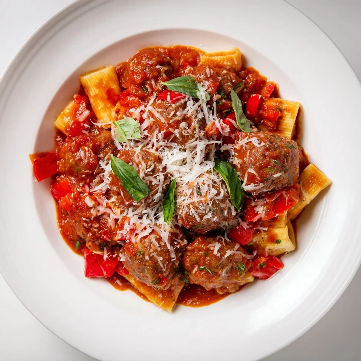 Italian Meatball Pasta Skillet