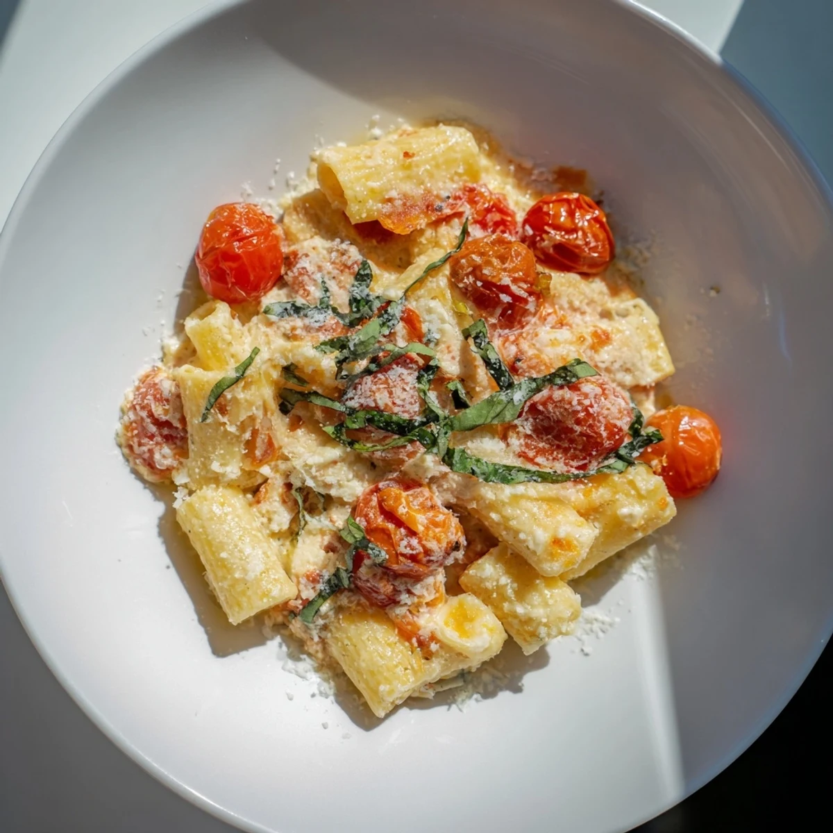 Four-Cheese Baked Block Pasta