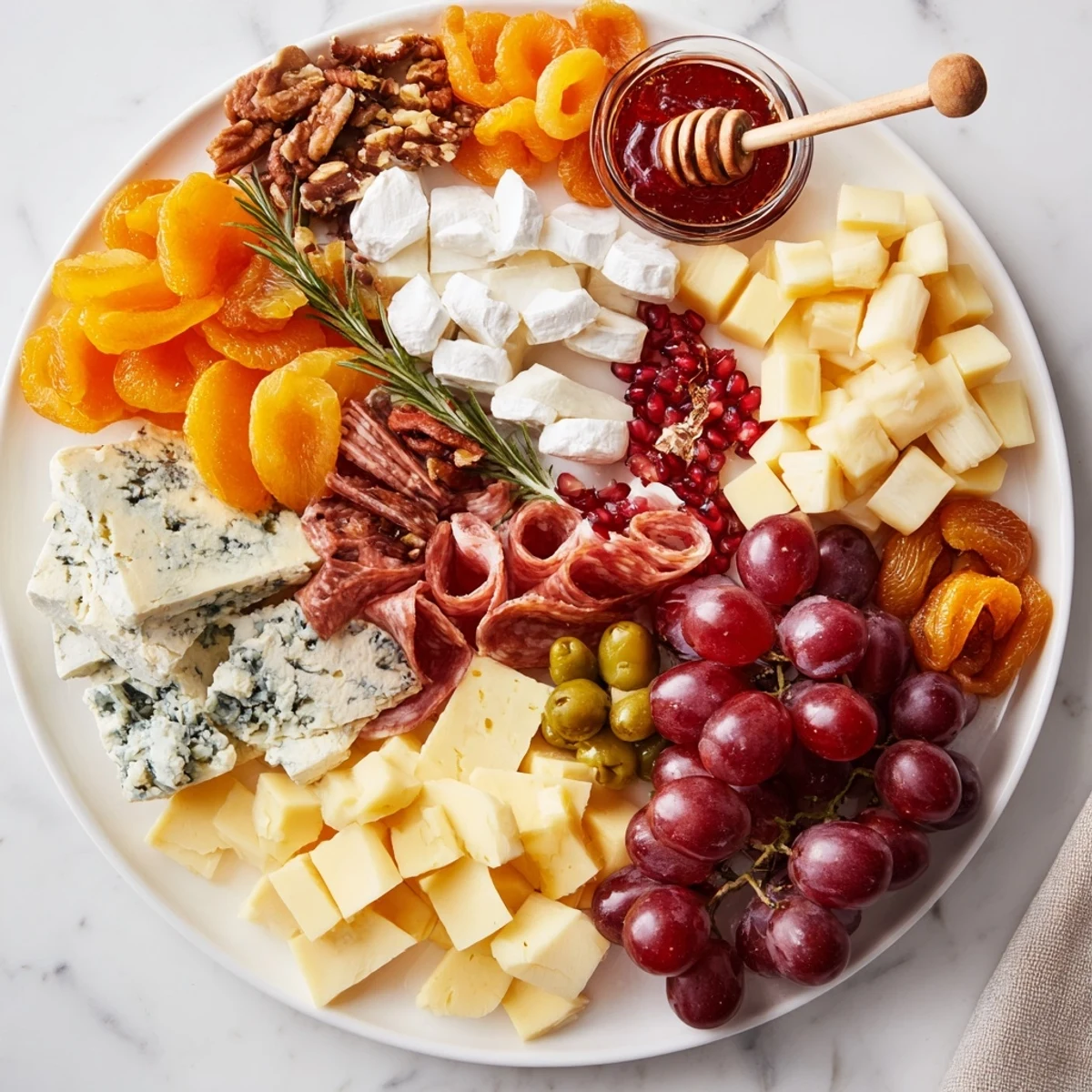 Arranged beautifully, this Christmas 2025 Festive Grazing Board presents a delicious array of holiday entertaining options.