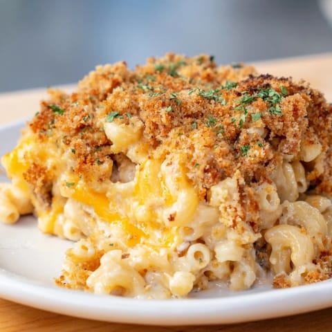 Sheet Pan Mac Cheese Bacon