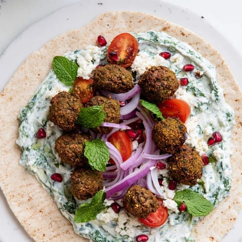 Festive Falafel Tzatziki Wrap