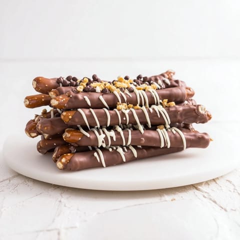 Chocolate Covered Pretzel Stack