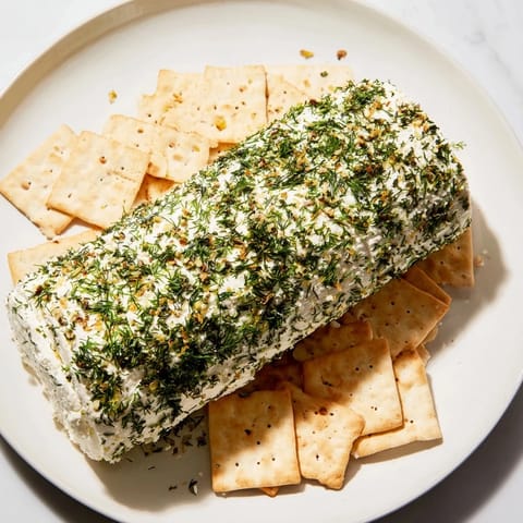 Herb-Coated Cheese Log