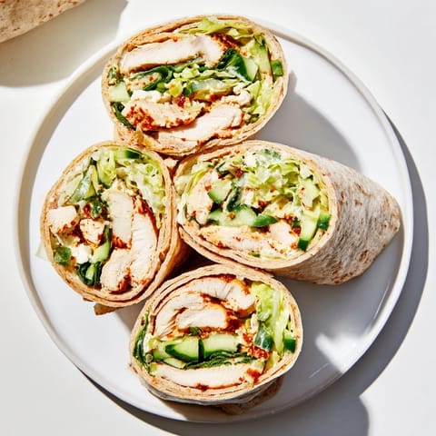 Green Goddess Chicken Wraps
