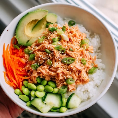 Spicy Canned Salmon Bowl
