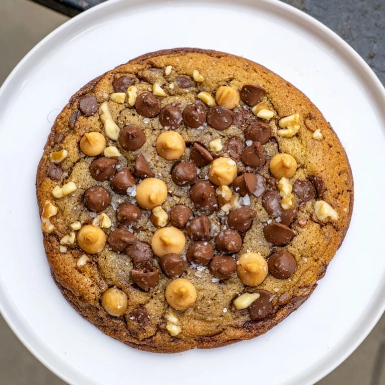 Deliciously chewy Best Ever Butterscotch Chocolate Chip Cookies, featuring pools of melted chocolate and flaky salt.