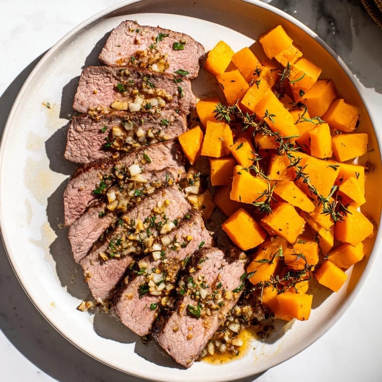 Savory herb-infused steak paired with tender squash makes these butternut squash steak bowls a satisfying dinner.