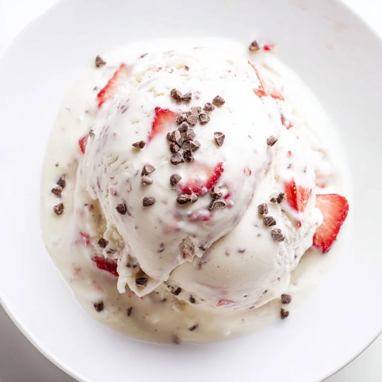 Enjoy a spoonful of creamy cottage cheese ice cream, a delicious, easy dessert made in a blender.