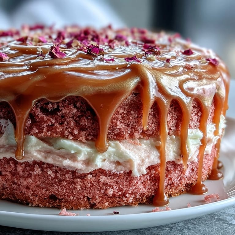 Showcase this beautiful Bridal Shower Rosé Velvet Cake, perfect for celebrations.
