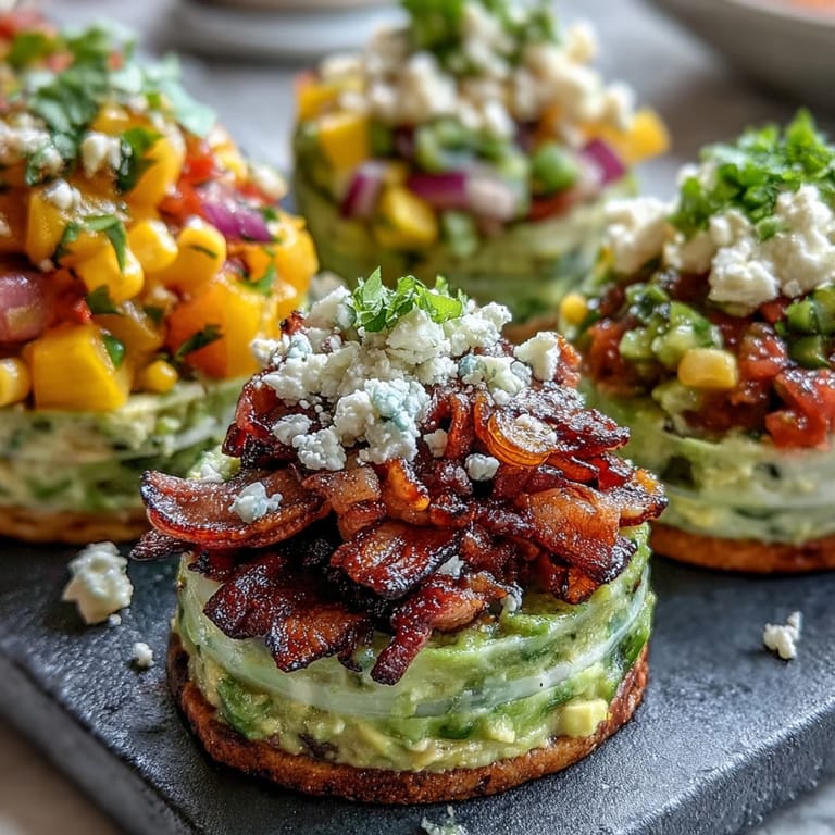 DIY guacamole bar featuring creamy avocado dip and a variety of delicious fixings.